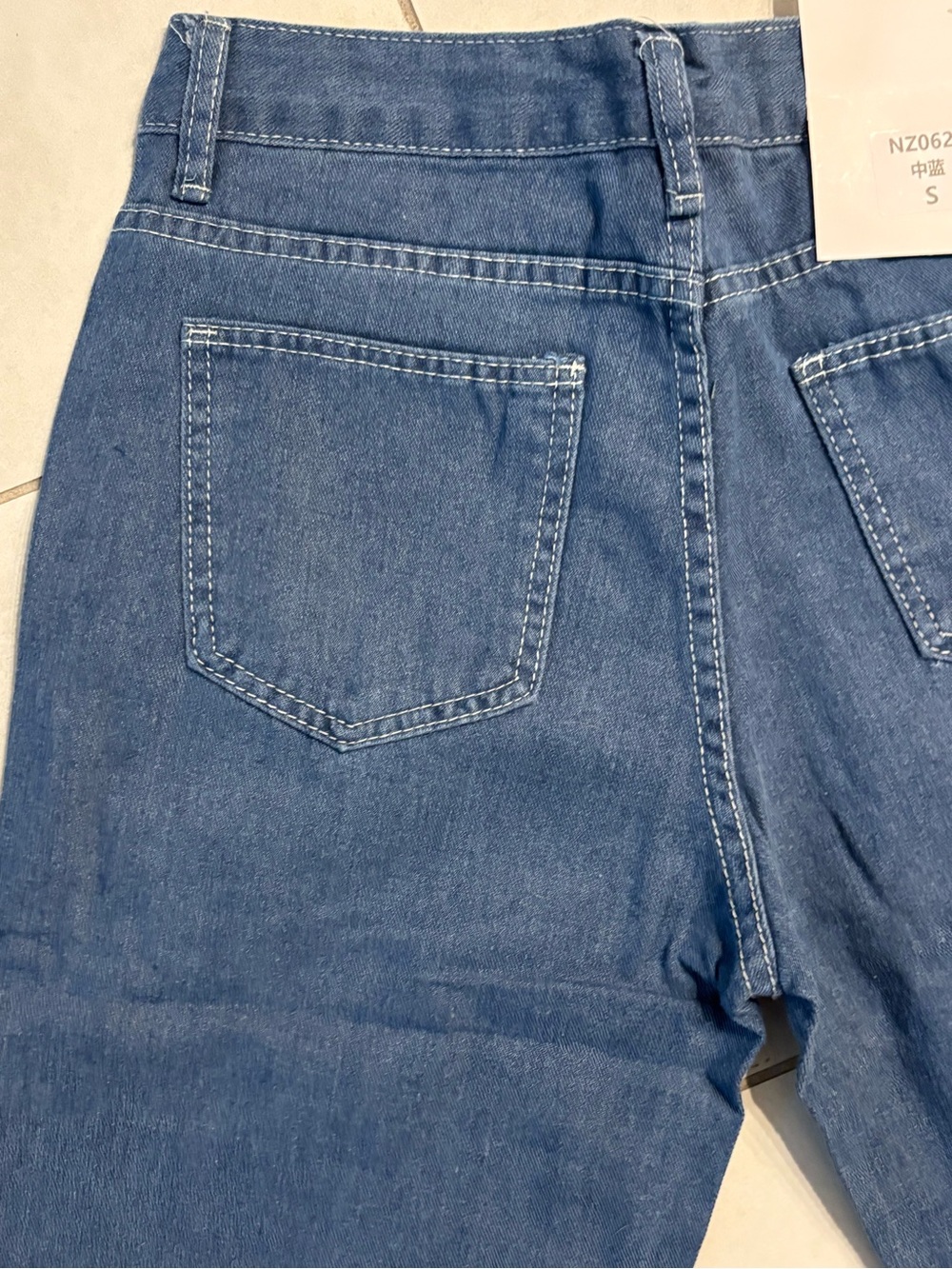 SHEIN Women's Straight Leg Denim Jeans - Blue